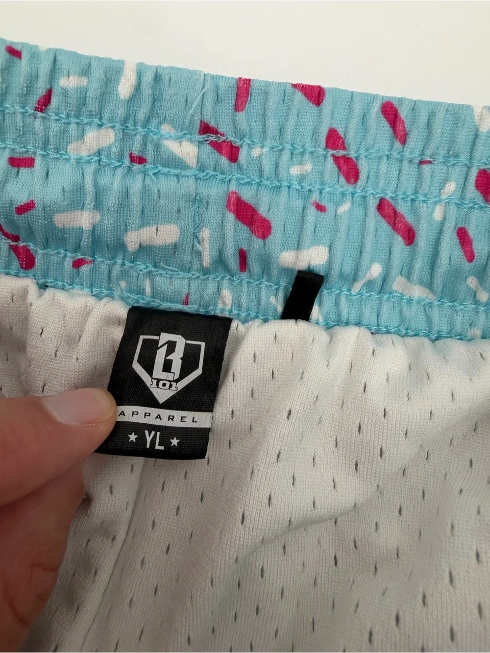 B101 Baseball Lifestyle 101 Ice Cream Mesh Shorts 🍦 Youth L
